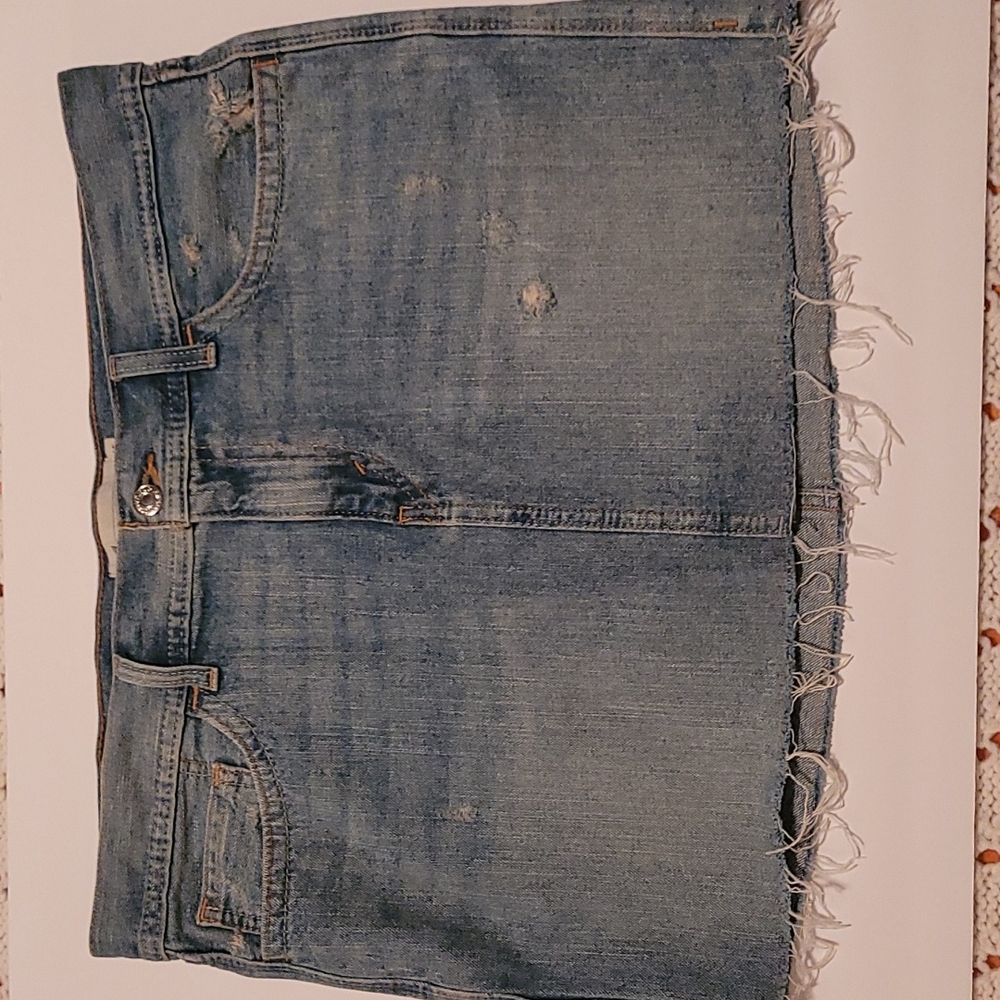 Levis women's distressed denim skirt size 15